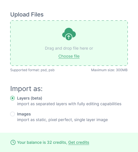 Photoshop Importer screenshot